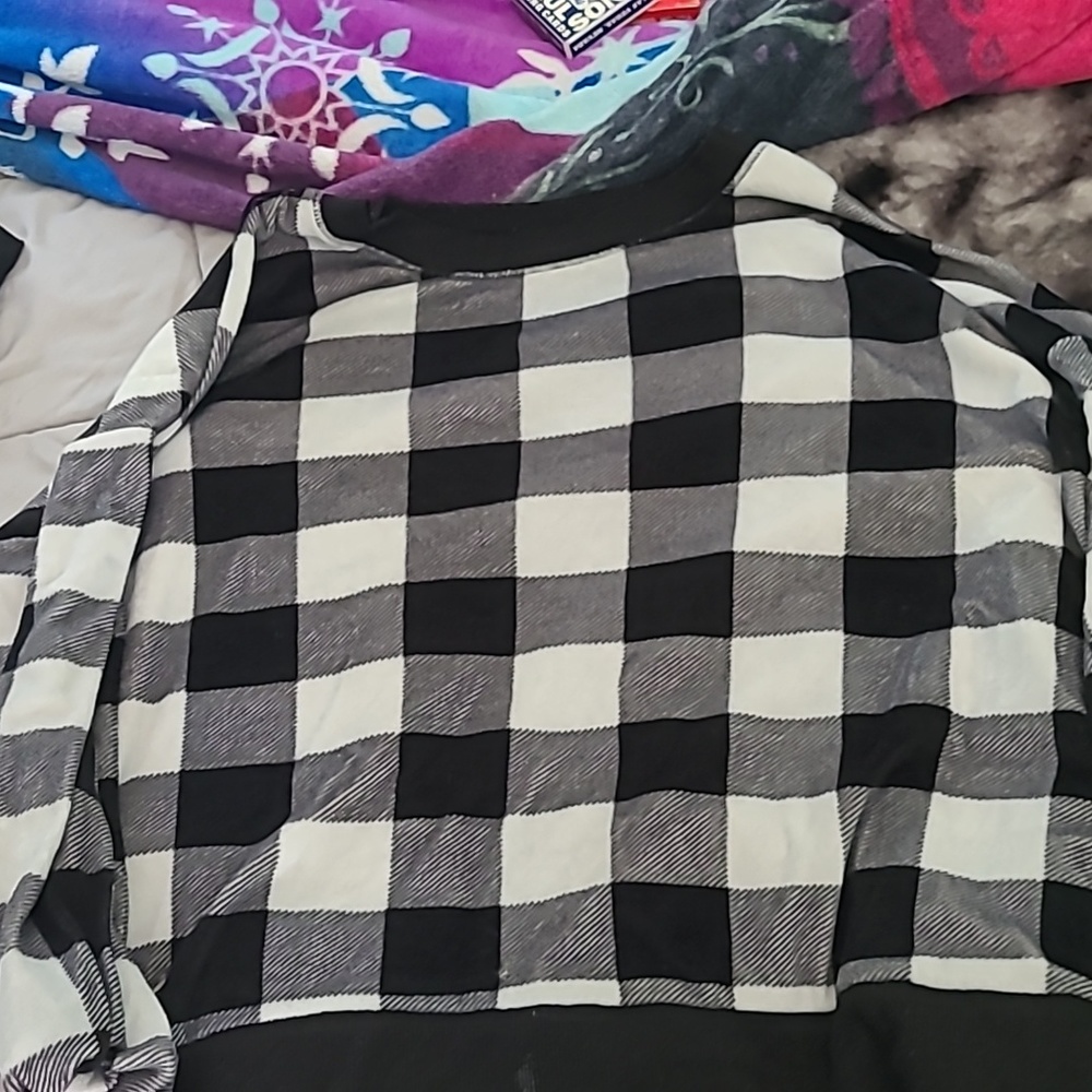 Flannel soft pajama shirt
